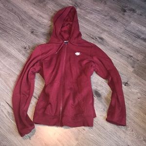 Women’s Red Nike Zip Up Hoodie